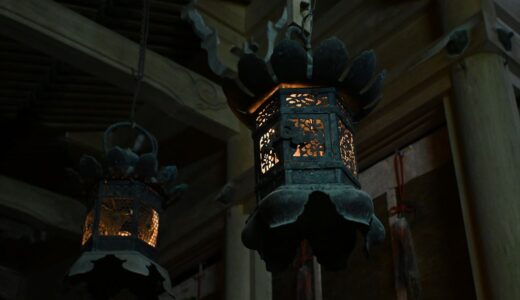 夜の愛宕神社初詣